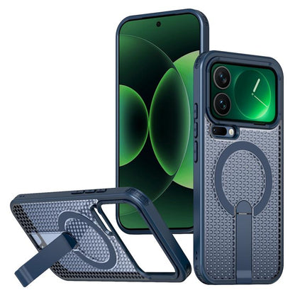 Kalebol Honeycomb Cooling MagSafe Holder Phone Case, For Xiaomi 17T Pro 5G, For Xiaomi 17T 5G, For Redmi Note 15 Pro 4G Global 163.2mm, For Xiaomi 17 Pro Max, For Redmi Note 15+ 5G Global 163.3mm, For Redmi Note 15 Pro 5G Global 163.6mm, For Xiaomi 17 ...