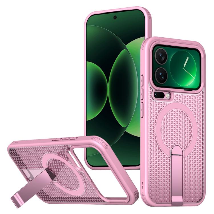 Kalebol Honeycomb Cooling MagSafe Holder Phone Case, For Xiaomi 17T Pro 5G, For Xiaomi 17T 5G, For Redmi Note 15 Pro 4G Global 163.2mm, For Xiaomi 17 Pro Max, For Redmi Note 15+ 5G Global 163.3mm, For Redmi Note 15 Pro 5G Global 163.6mm, For Xiaomi 17 ...