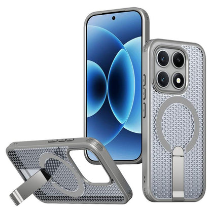 Kalebol Honeycomb Cooling MagSafe Holder Phone Case, For Xiaomi 17T Pro 5G, For Xiaomi 17T 5G, For Redmi Note 15 Pro 4G Global 163.2mm, For Xiaomi 17 Pro Max, For Redmi Note 15+ 5G Global 163.3mm, For Redmi Note 15 Pro 5G Global 163.6mm, For Xiaomi 17 ...