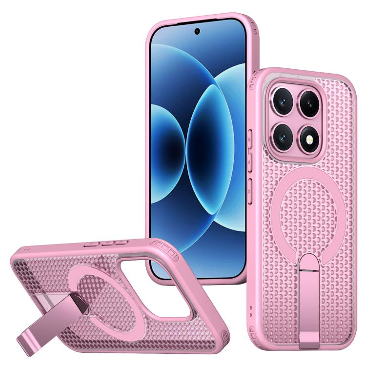 Kalebol Honeycomb Cooling MagSafe Holder Phone Case, For Xiaomi 17T Pro 5G, For Xiaomi 17T 5G, For Redmi Note 15 Pro 4G Global 163.2mm, For Xiaomi 17 Pro Max, For Redmi Note 15+ 5G Global 163.3mm, For Redmi Note 15 Pro 5G Global 163.6mm, For Xiaomi 17 ...