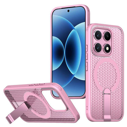 Kalebol Honeycomb Cooling MagSafe Holder Phone Case, For Xiaomi 17T Pro 5G, For Xiaomi 17T 5G, For Redmi Note 15 Pro 4G Global 163.2mm, For Xiaomi 17 Pro Max, For Redmi Note 15+ 5G Global 163.3mm, For Redmi Note 15 Pro 5G Global 163.6mm, For Xiaomi 17 ...
