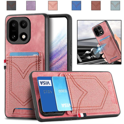 Denim Texture Leather Skin Phone Case with Card Slot, For OnePlus Ace 6 / 6T / 15R, For OnePlus 15