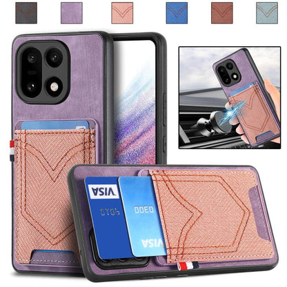 Denim Texture Leather Skin Phone Case with Card Slot, For OnePlus Ace 6 / 6T / 15R, For OnePlus 15