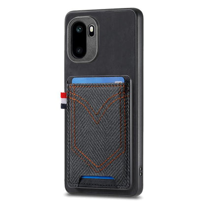 Denim Texture Leather Skin Phone Case with Card Slot, For OnePlus Ace 6 / 6T / 15R, For OnePlus 15