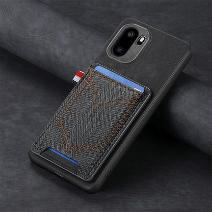 Denim Texture Leather Skin Phone Case with Card Slot, For OnePlus Ace 6 / 6T / 15R, For OnePlus 15