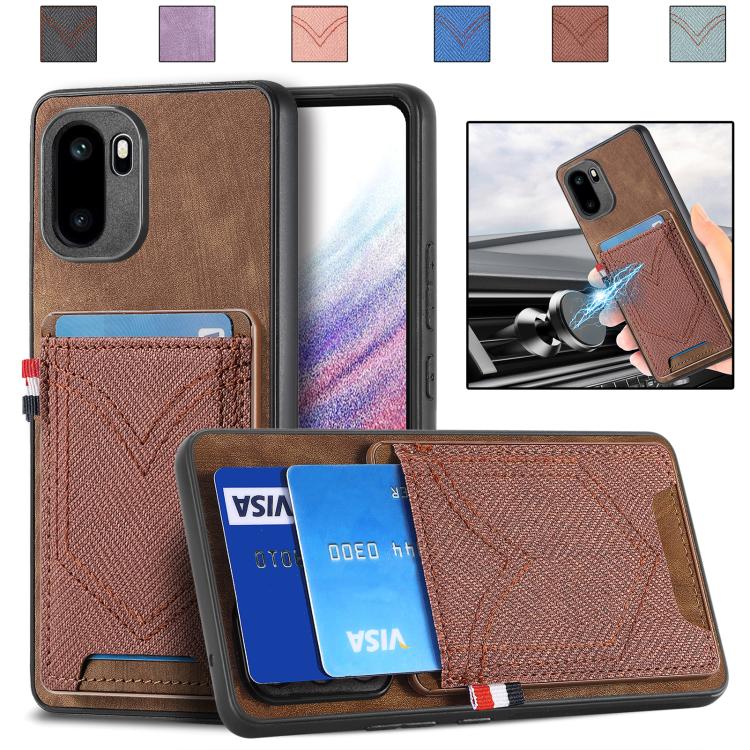 Denim Texture Leather Skin Phone Case with Card Slot, For OnePlus Ace 6 / 6T / 15R, For OnePlus 15