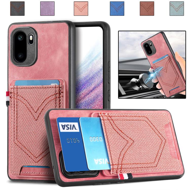 Denim Texture Leather Skin Phone Case with Card Slot, For OnePlus Ace 6 / 6T / 15R, For OnePlus 15