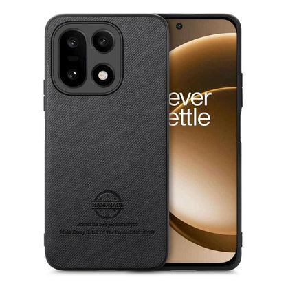 Twill Fabric Leather Skin Back Phone Case, For OnePlus Ace 6 / 6T / 15R, For OnePlus 15
