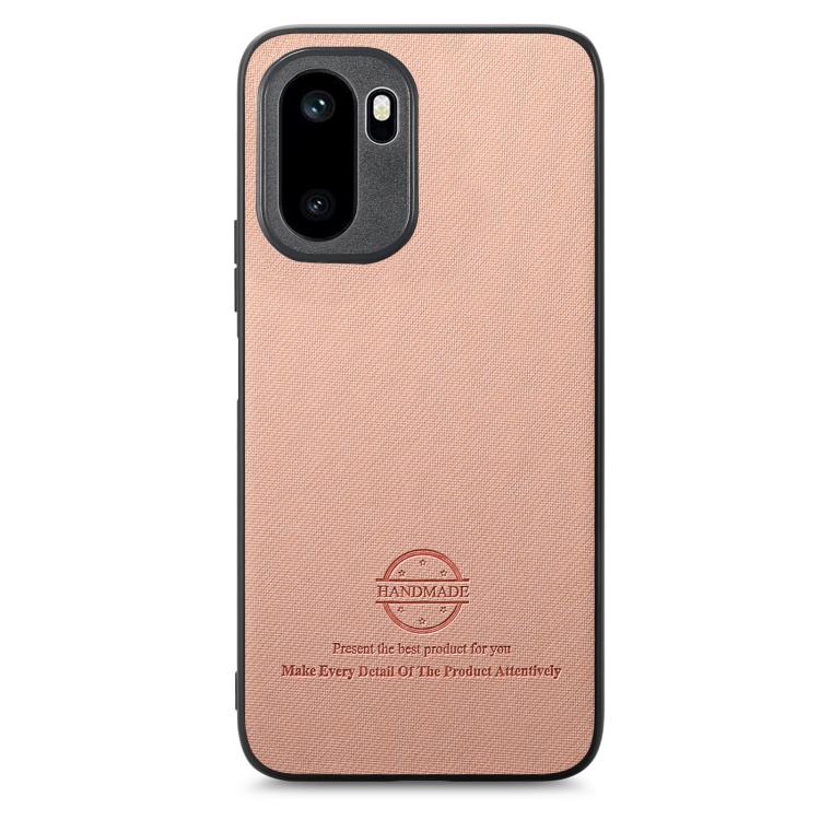 Twill Fabric Leather Skin Back Phone Case, For OnePlus Ace 6 / 6T / 15R, For OnePlus 15