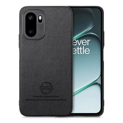 Twill Fabric Leather Skin Back Phone Case, For OnePlus Ace 6 / 6T / 15R, For OnePlus 15