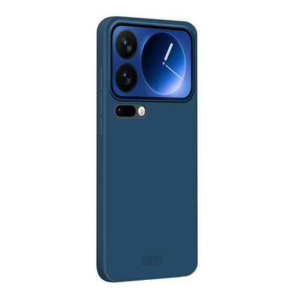 Blue soft shell phone case with camera and flash cutouts