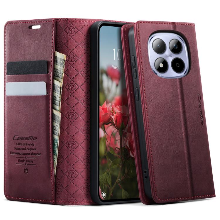 CaseMe 033 Calf Leather Lining Microfibre RFID Blocking Phone Case, For Redmi Note 17 4G / 5G Global 169.7mm, For Redmi Note 17 Pro Max Global 163.4mm, For Redmi Note 17 Pro+ Global 163.4mm, For Xiaomi 17T Pro 5G, For Xiaomi 17T 5G                     ...