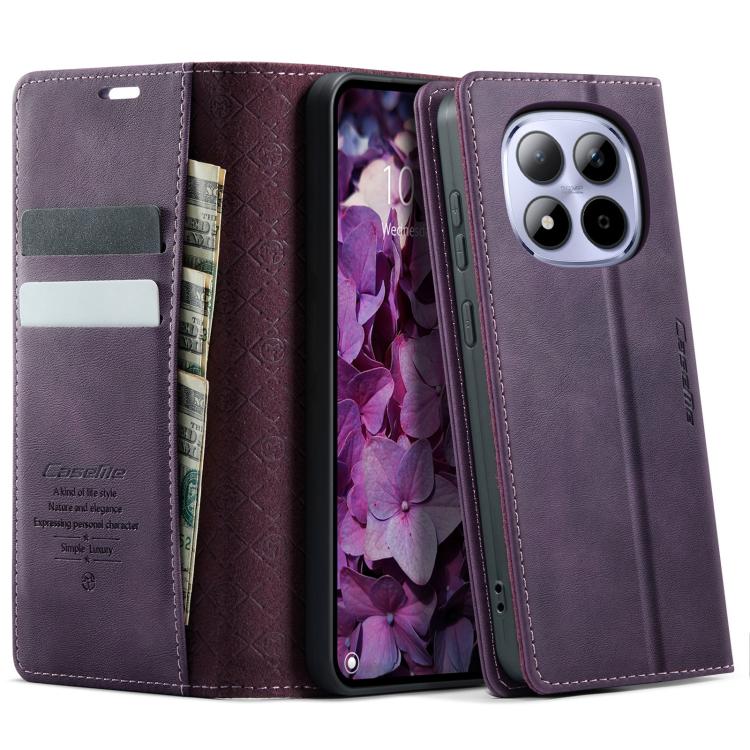 CaseMe 033 Calf Leather Lining Microfibre RFID Blocking Phone Case, For Redmi Note 17 4G / 5G Global 169.7mm, For Redmi Note 17 Pro Max Global 163.4mm, For Redmi Note 17 Pro+ Global 163.4mm, For Xiaomi 17T Pro 5G, For Xiaomi 17T 5G                     ...