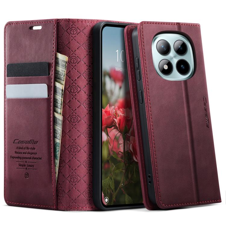 CaseMe 033 Calf Leather Lining Microfibre RFID Blocking Phone Case, For Redmi Note 17 4G / 5G Global 169.7mm, For Redmi Note 17 Pro Max Global 163.4mm, For Redmi Note 17 Pro+ Global 163.4mm, For Xiaomi 17T Pro 5G, For Xiaomi 17T 5G                     ...