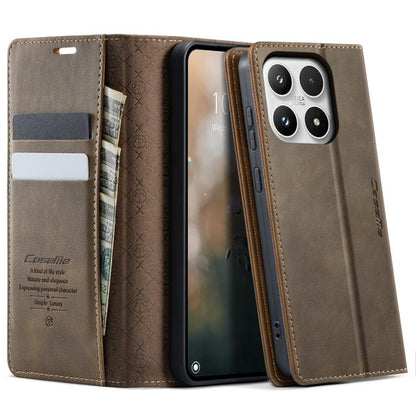 CaseMe 033 Calf Leather Lining Microfibre RFID Blocking Phone Case, For Redmi Note 17 4G / 5G Global 169.7mm, For Redmi Note 17 Pro Max Global 163.4mm, For Redmi Note 17 Pro+ Global 163.4mm, For Xiaomi 17T Pro 5G, For Xiaomi 17T 5G                     ...