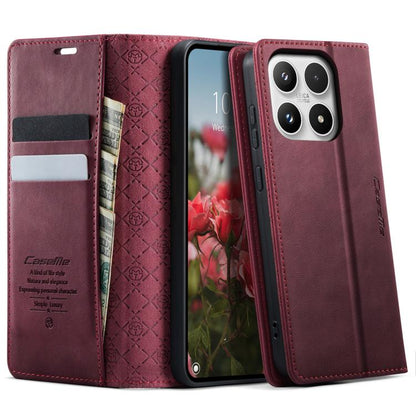 CaseMe 033 Calf Leather Lining Microfibre RFID Blocking Phone Case, For Redmi Note 17 4G / 5G Global 169.7mm, For Redmi Note 17 Pro Max Global 163.4mm, For Redmi Note 17 Pro+ Global 163.4mm, For Xiaomi 17T Pro 5G, For Xiaomi 17T 5G                     ...
