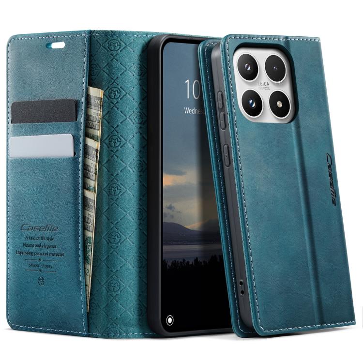 CaseMe 033 Calf Leather Lining Microfibre RFID Blocking Phone Case, For Redmi Note 17 4G / 5G Global 169.7mm, For Redmi Note 17 Pro Max Global 163.4mm, For Redmi Note 17 Pro+ Global 163.4mm, For Xiaomi 17T Pro 5G, For Xiaomi 17T 5G                     ...