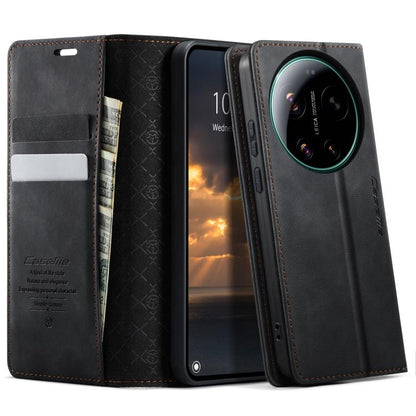 CaseMe 033 Calf Leather Lining Microfibre RFID Blocking Phone Case, For Redmi Note 17 4G / 5G Global 169.7mm, For Redmi Note 17 Pro Max Global 163.4mm, For Redmi Note 17 Pro+ Global 163.4mm, For Xiaomi 17T Pro 5G, For Xiaomi 17T 5G                     ...