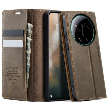 CaseMe 033 Calf Leather Lining Microfibre RFID Blocking Phone Case, For Redmi Note 17 4G / 5G Global 169.7mm, For Redmi Note 17 Pro Max Global 163.4mm, For Redmi Note 17 Pro+ Global 163.4mm, For Xiaomi 17T Pro 5G, For Xiaomi 17T 5G                     ...