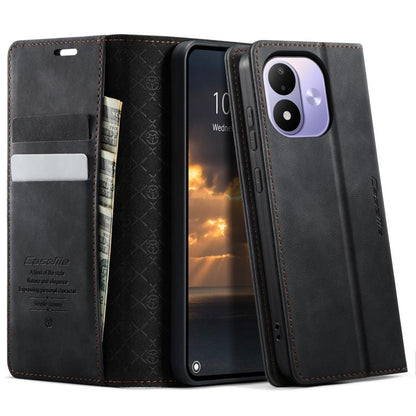 CaseMe 033 Calf Leather Lining Microfibre RFID Blocking Phone Case, For Redmi Note 17 4G / 5G Global 169.7mm, For Redmi Note 17 Pro Max Global 163.4mm, For Redmi Note 17 Pro+ Global 163.4mm, For Xiaomi 17T Pro 5G, For Xiaomi 17T 5G                     ...