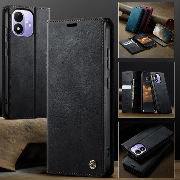 CaseMe 033 Calf Leather Lining Microfibre RFID Blocking Phone Case, For Redmi Note 17 4G / 5G Global 169.7mm, For Redmi Note 17 Pro Max Global 163.4mm, For Redmi Note 17 Pro+ Global 163.4mm, For Xiaomi 17T Pro 5G, For Xiaomi 17T 5G                     ...