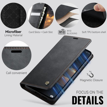 CaseMe 033 Calf Leather Lining Microfibre RFID Blocking Phone Case, For Redmi Note 17 4G / 5G Global 169.7mm, For Redmi Note 17 Pro Max Global 163.4mm, For Redmi Note 17 Pro+ Global 163.4mm, For Xiaomi 17T Pro 5G, For Xiaomi 17T 5G                     ...