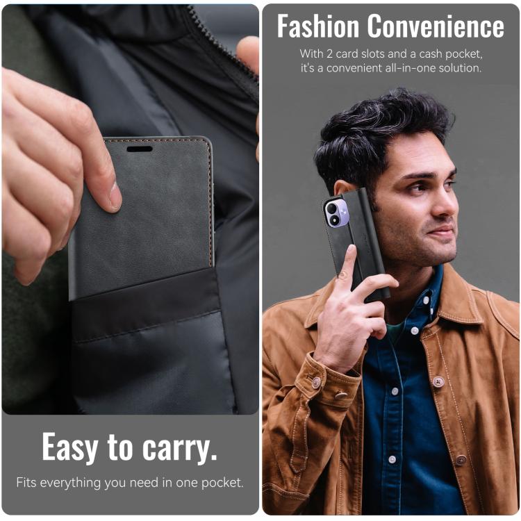 CaseMe 033 Calf Leather Lining Microfibre RFID Blocking Phone Case, For Redmi Note 17 4G / 5G Global 169.7mm, For Redmi Note 17 Pro Max Global 163.4mm, For Redmi Note 17 Pro+ Global 163.4mm, For Xiaomi 17T Pro 5G, For Xiaomi 17T 5G                     ...
