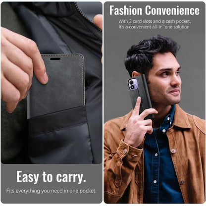 CaseMe 033 Calf Leather Lining Microfibre RFID Blocking Phone Case, For Redmi Note 17 4G / 5G Global 169.7mm, For Redmi Note 17 Pro Max Global 163.4mm, For Redmi Note 17 Pro+ Global 163.4mm, For Xiaomi 17T Pro 5G, For Xiaomi 17T 5G                     ...