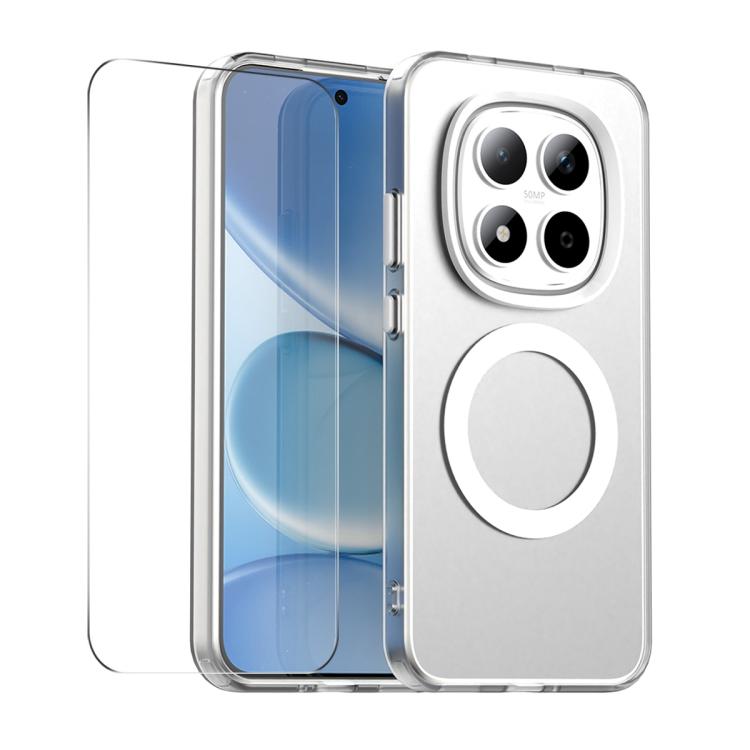 ENKAY Hat-Prince MagSafe Candy Color Phone Case with 9H Screen Film, For Redmi Note 15 Pro 5G Global 163.6mm