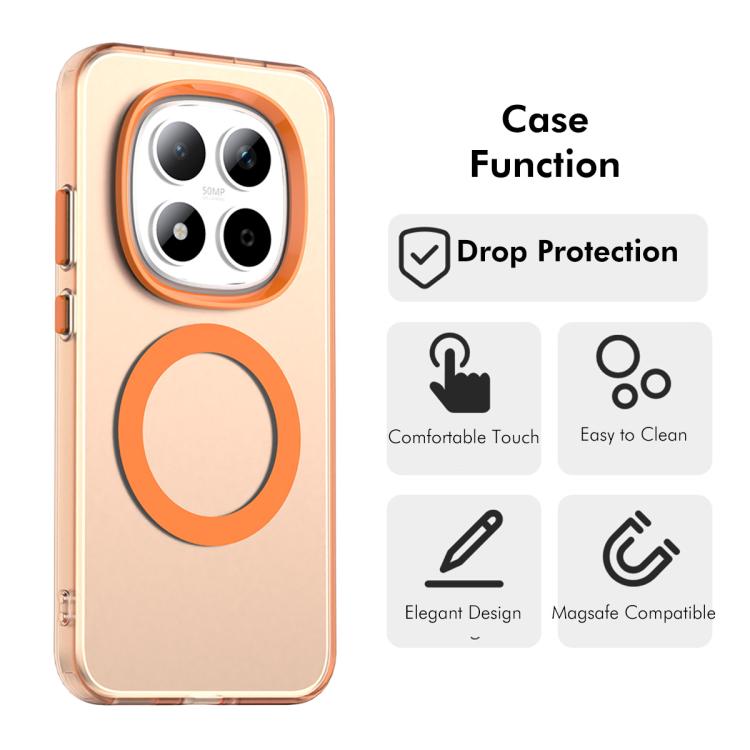 ENKAY Hat-Prince MagSafe Candy Color Phone Case with 9H Screen Film, For Redmi Note 15 Pro 5G Global 163.6mm