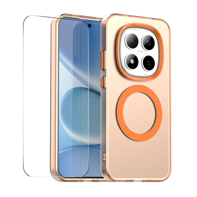 ENKAY Hat-Prince MagSafe Candy Color Phone Case with 9H Screen Film, For Redmi Note 15 Pro 5G Global 163.6mm