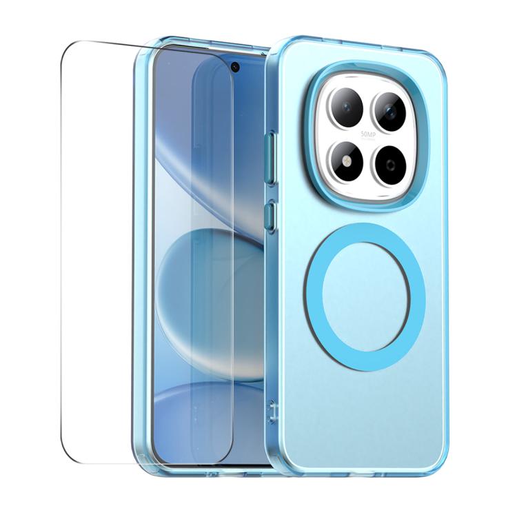 ENKAY Hat-Prince MagSafe Candy Color Phone Case with 9H Screen Film, For Redmi Note 15 Pro 5G Global 163.6mm