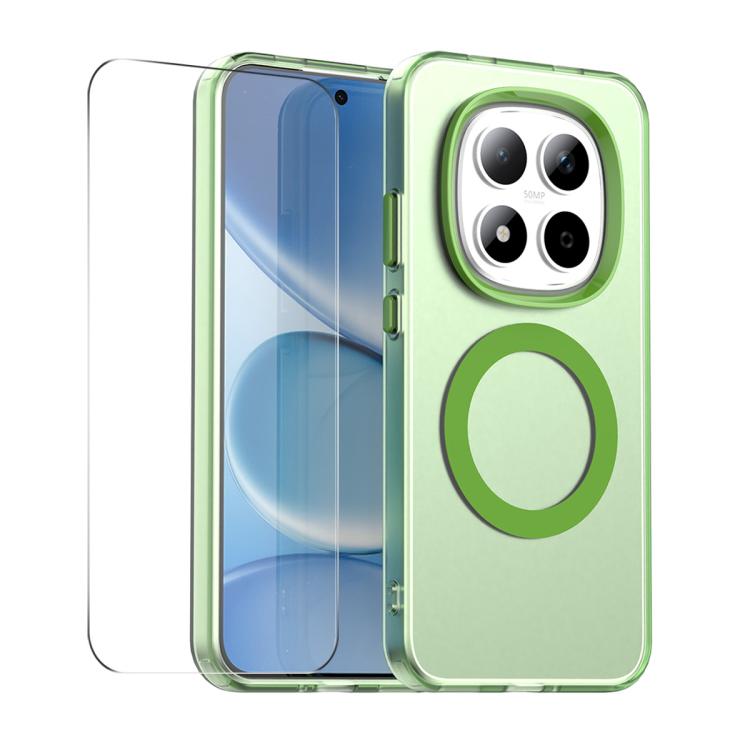 ENKAY Hat-Prince MagSafe Candy Color Phone Case with 9H Screen Film, For Redmi Note 15 Pro 5G Global 163.6mm