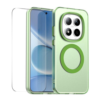ENKAY Hat-Prince MagSafe Candy Color Phone Case with 9H Screen Film, For Redmi Note 15 Pro 5G Global 163.6mm