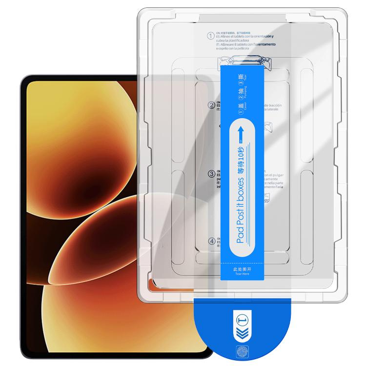 Curved-edge HD tempered glass screen protector film kit in sealed box