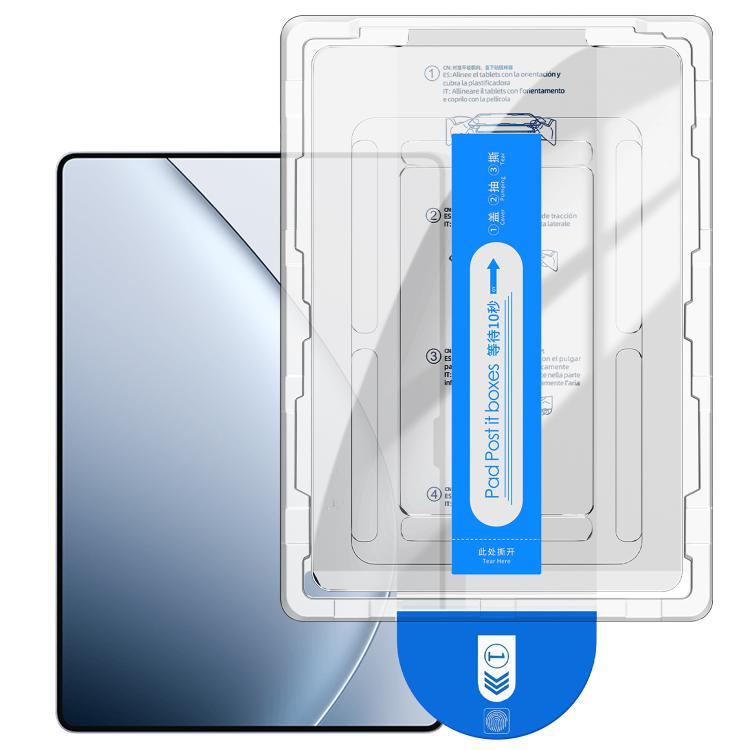 Curved-edge tempered glass screen protector film in dust-free installation box set