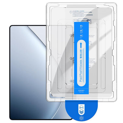 Curved-edge tempered glass screen protector film in dust-free installation box set
