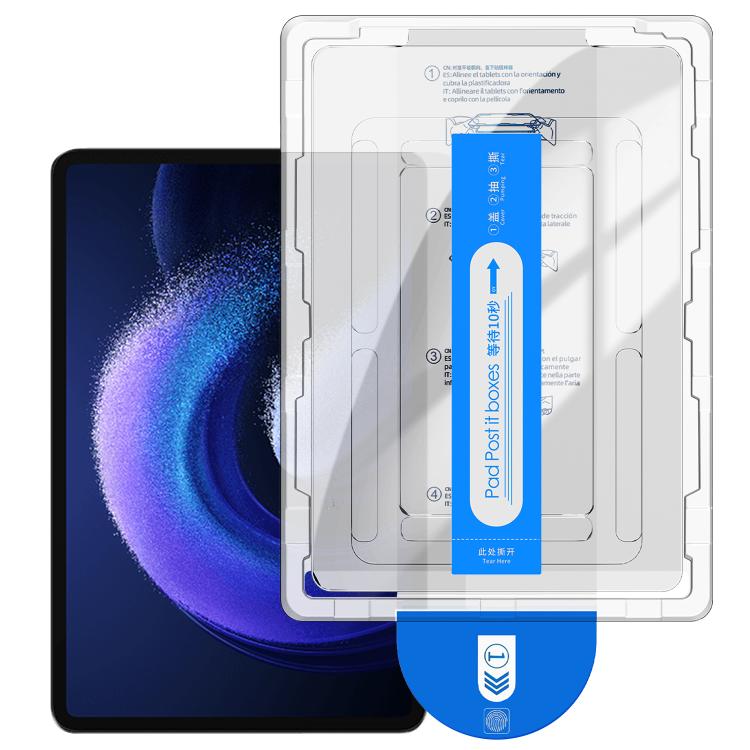 HD dust-free curved tempered glass screen protector film set in box