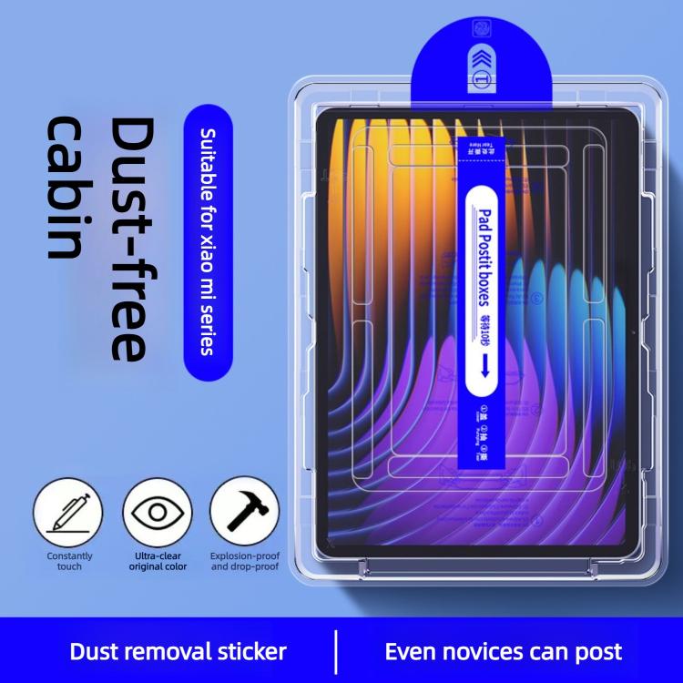 Curved-edge HD tempered glass screen protector film with install tray