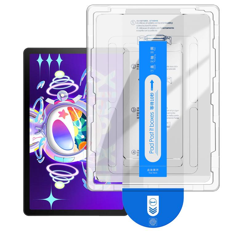 Curved-edge tempered glass screen protector with applicator tray and cleaning sticker