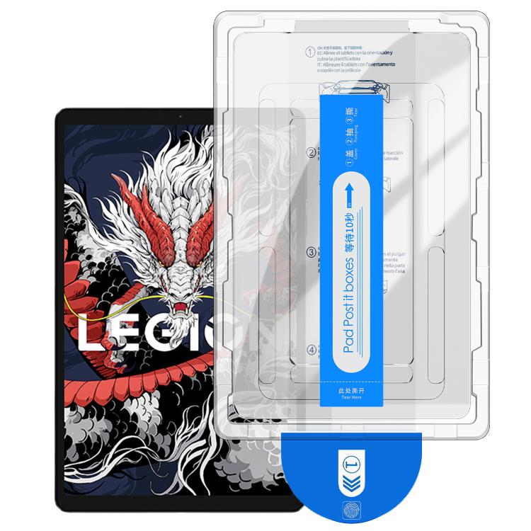 Curved-edge tempered glass screen protector with applicator tray and dust removal sticker