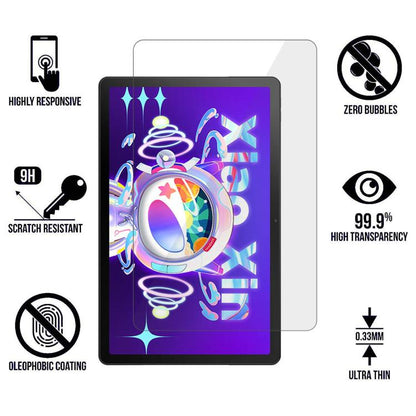 Ultra-thin tempered glass screen protector film for tablet with curved edges