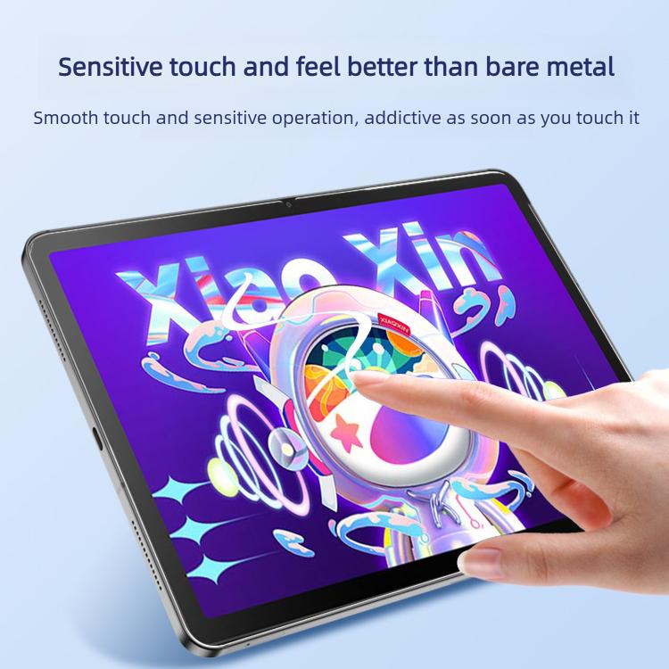 Tempered glass film for tablet screen applied by hand for smooth touch