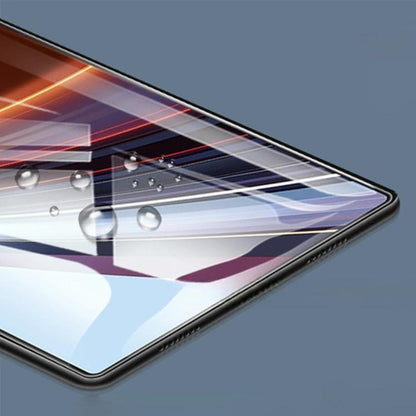 Clear tempered glass screen protector film with bubble-free smooth coverage