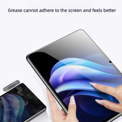 Curved edge tempered glass screen protector film for tablet, smoothed by hand