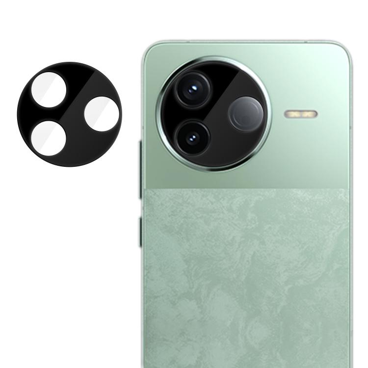 Camera lens tempered glass film with cutouts for dual-camera module on mint phone back