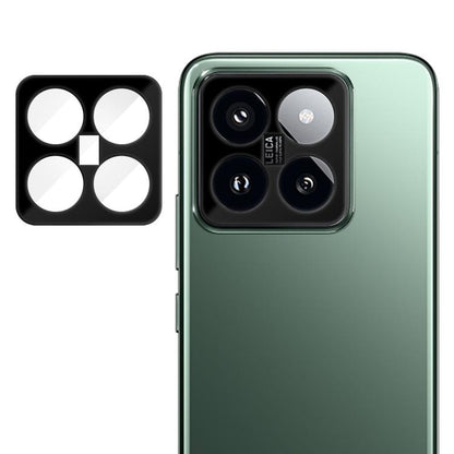Tempered glass camera lens protector film with cutouts for quad rear lenses