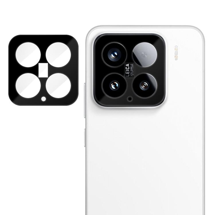 Camera lens tempered glass film with black multi-lens cutout, on white phone back