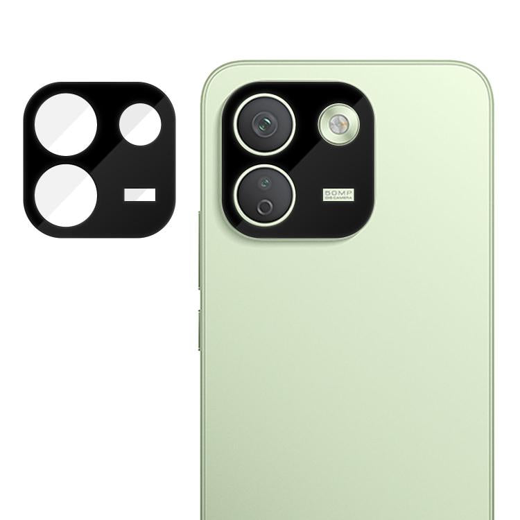Tempered glass camera lens protector film for phone cameras, mint green back with cutout