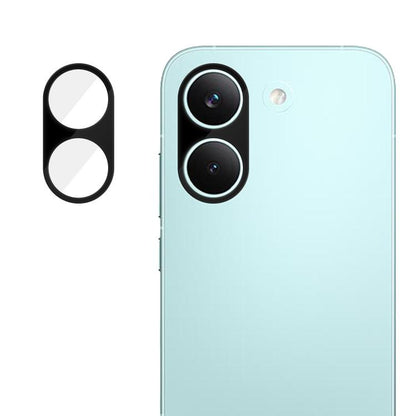 Camera lens tempered glass film with cutout for dual rear camera lenses
